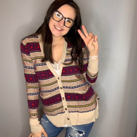 Christmas button up sweater! - Picture 2 of 3